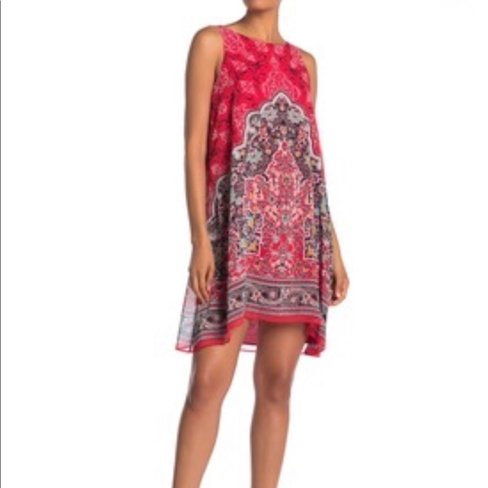 Max Studio Scarf Print Sleeveless Shift Dress